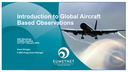 Aircraft Based Observations (E-ABO)