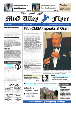 Fifth CMSAF Speaks at Osan