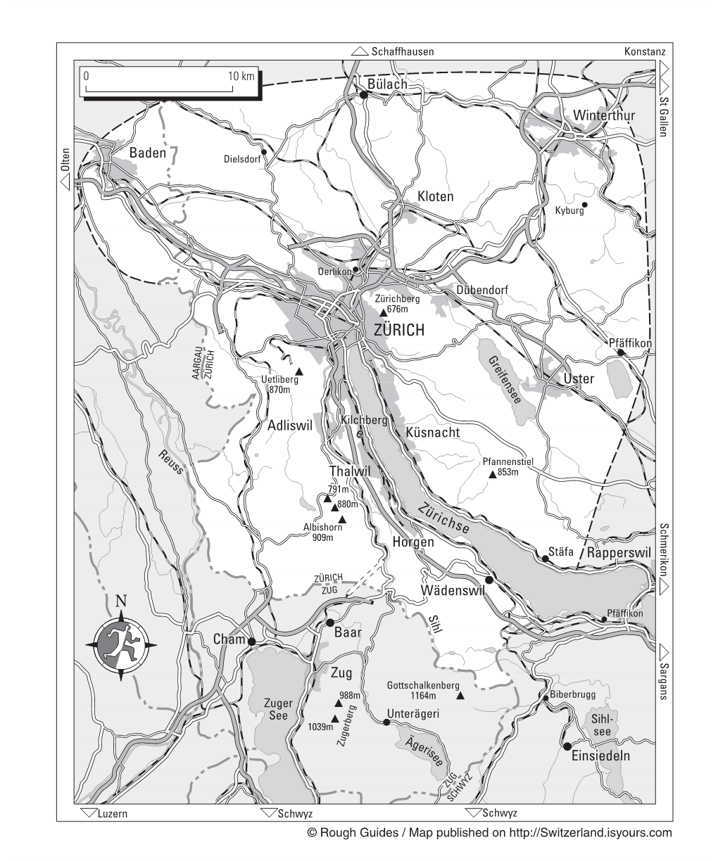 City Maps Zurich, Switzerland (CH)