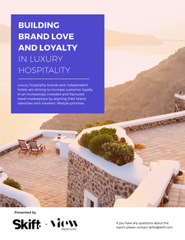 Building Brand Love and Loyalty in Luxury Hospitality
