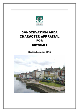 Bewdley Conservation Area Character Appraisal