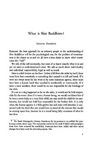 What Is Shin Buddhism?