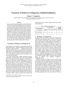 Taxonomy of Pathways to Dangerous Artificial Intelligence