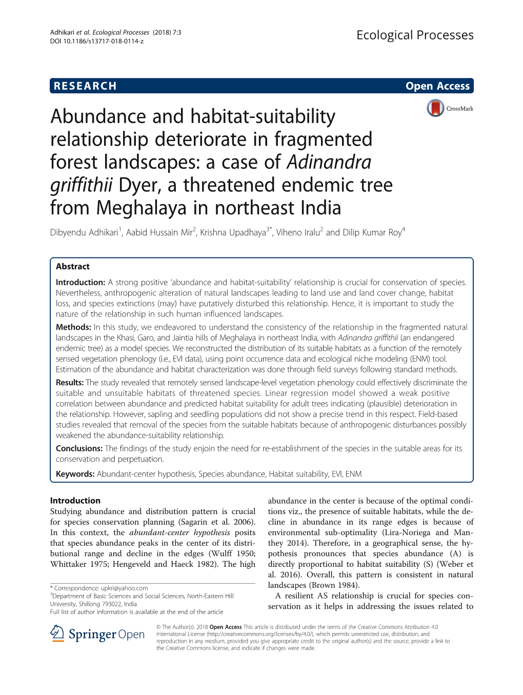 Abundance and Habitat-Suitability Relationship Deteriorate in Fragmented Forest Landscapes
