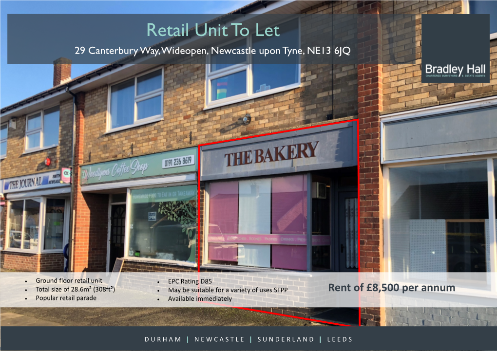 Retail Unit to Let