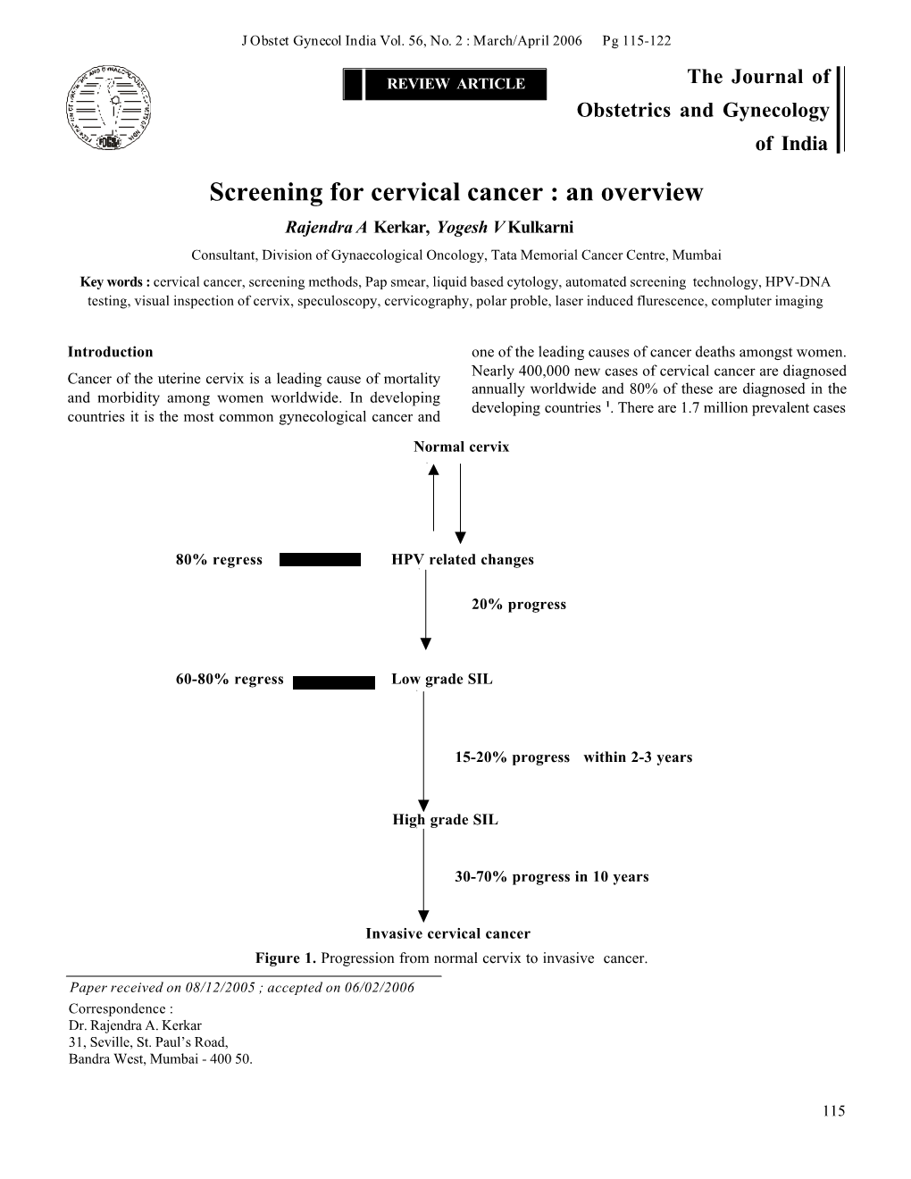 Screening for Cervical Cancer : an Overview