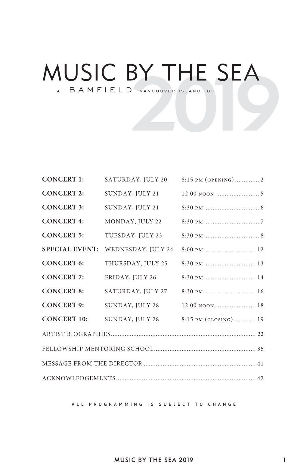 MBTS 2019 Programme