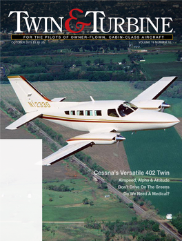 Cessna's Versatile 402 Twin