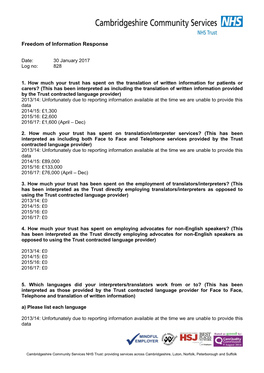 20170130 FOI 828 Translation