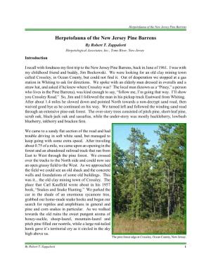 Herpetofauna of the New Jersey Pine Barrens