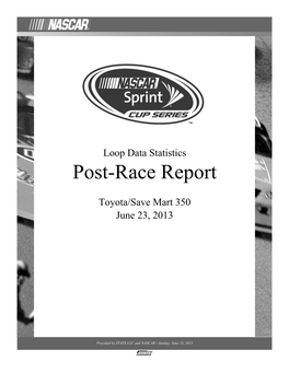 Post-Race Report