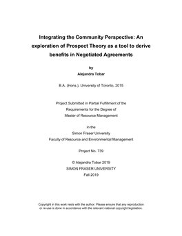 An Exploration of Prospect Theory As a Tool to Derive Benefits in Negotiated Agreements