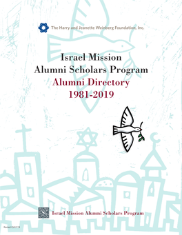 Israel Mission Alumni Scholars Program Alumni Directory 1981-2019