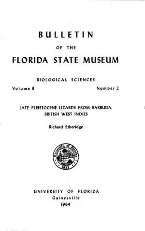 Bulletin of the Florida State Museum