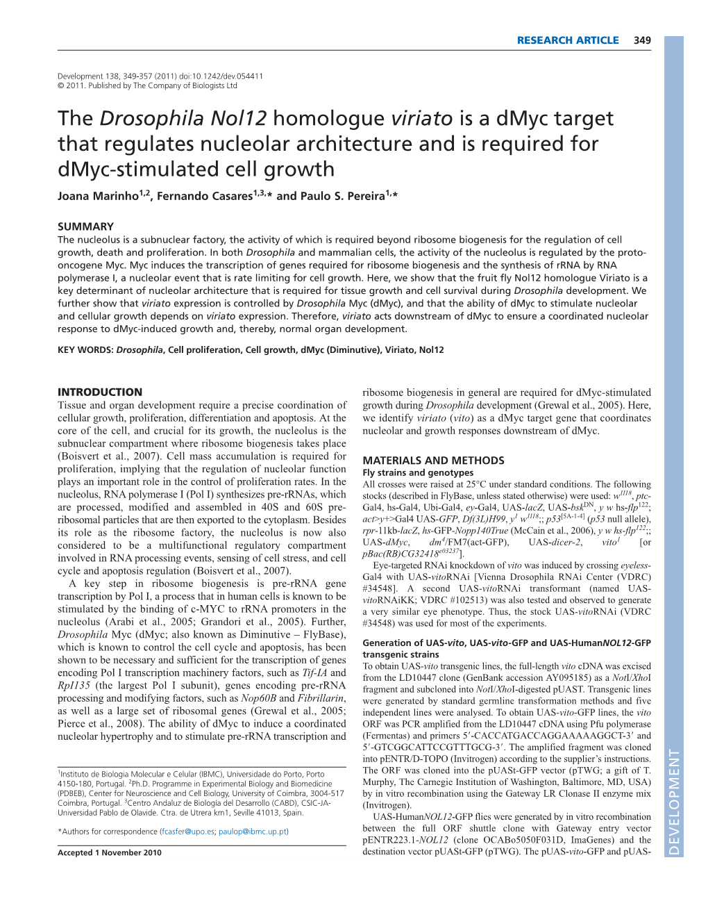 Drosophila Nol12