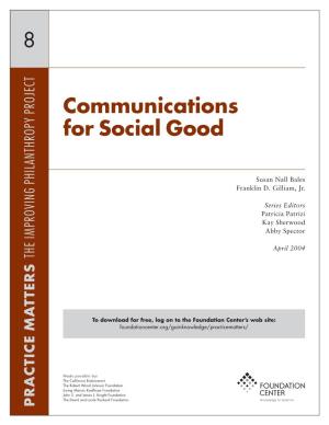 Communications for Social Good