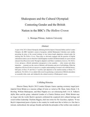 Shakespeare and the Cultural Olympiad