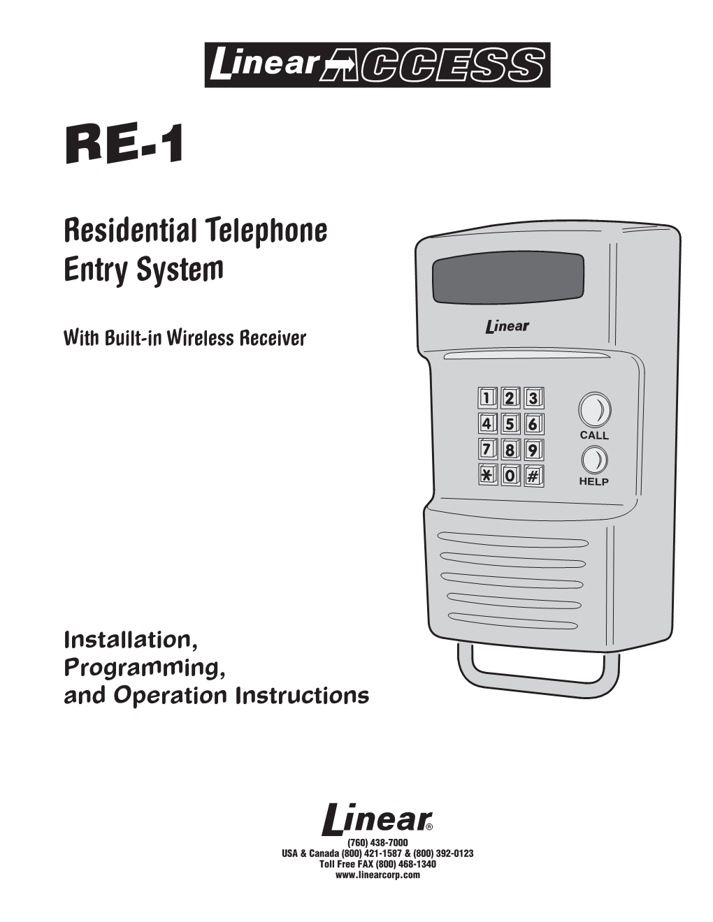 Residential Telephone Entry System