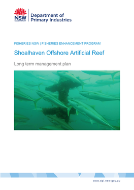 Shoalhaven Offshore Artificial Reef Long Term Management Plan