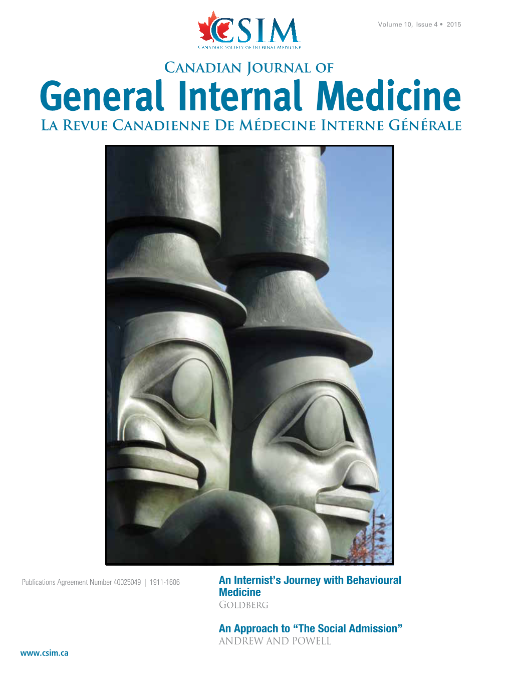 General Internal Medicine La Revue Canadienne De Médecine Interne Générale