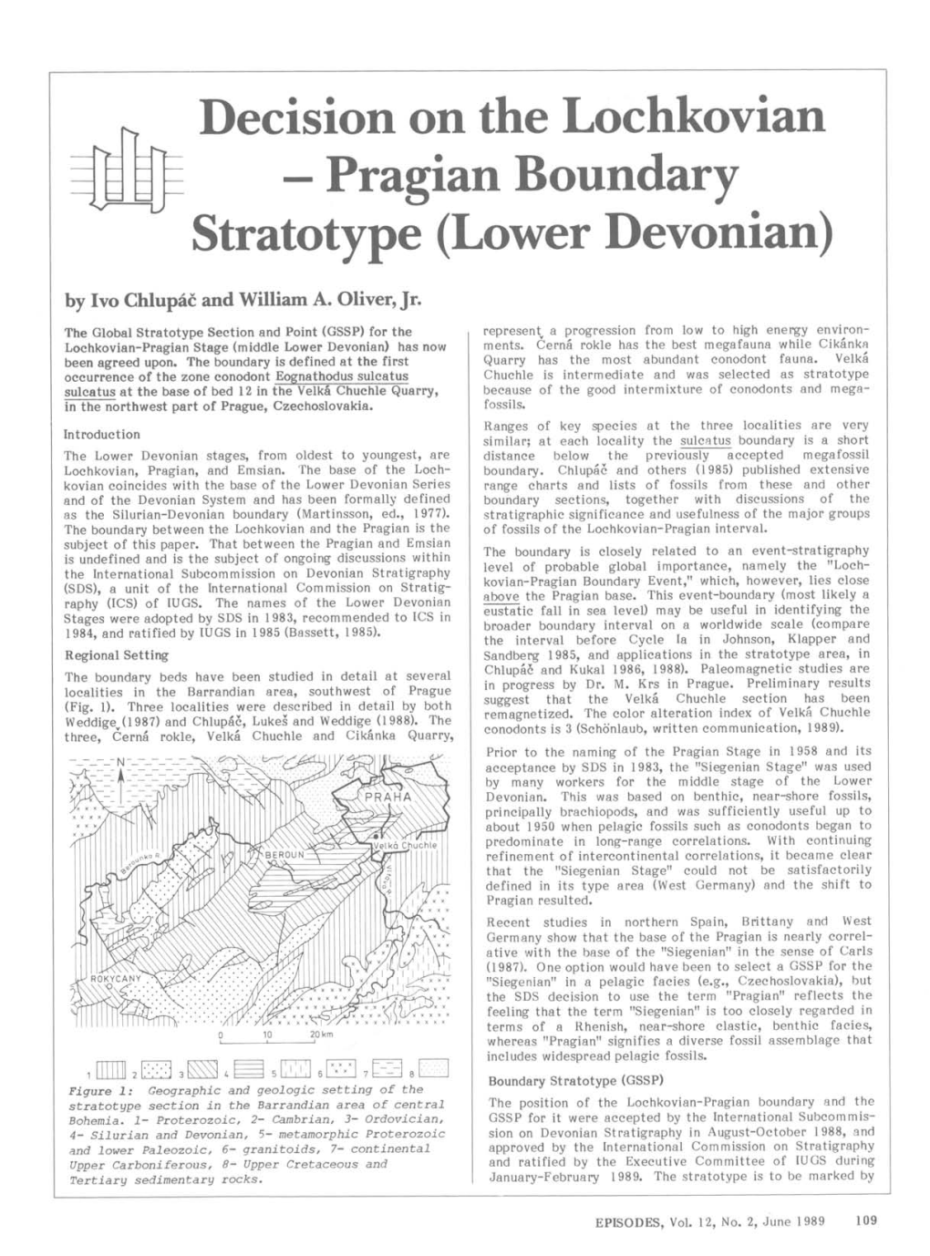 Pragian Boundary Stratotype (Lower Devonian)