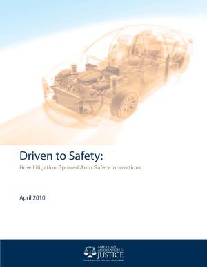 How Litigation Spurred Auto Safety Innovations