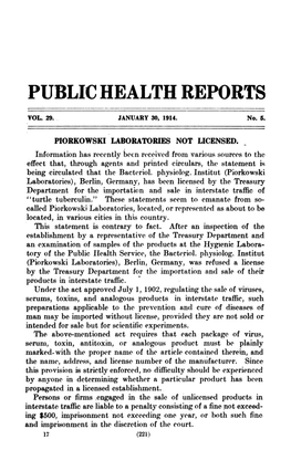 Public Health Reprts