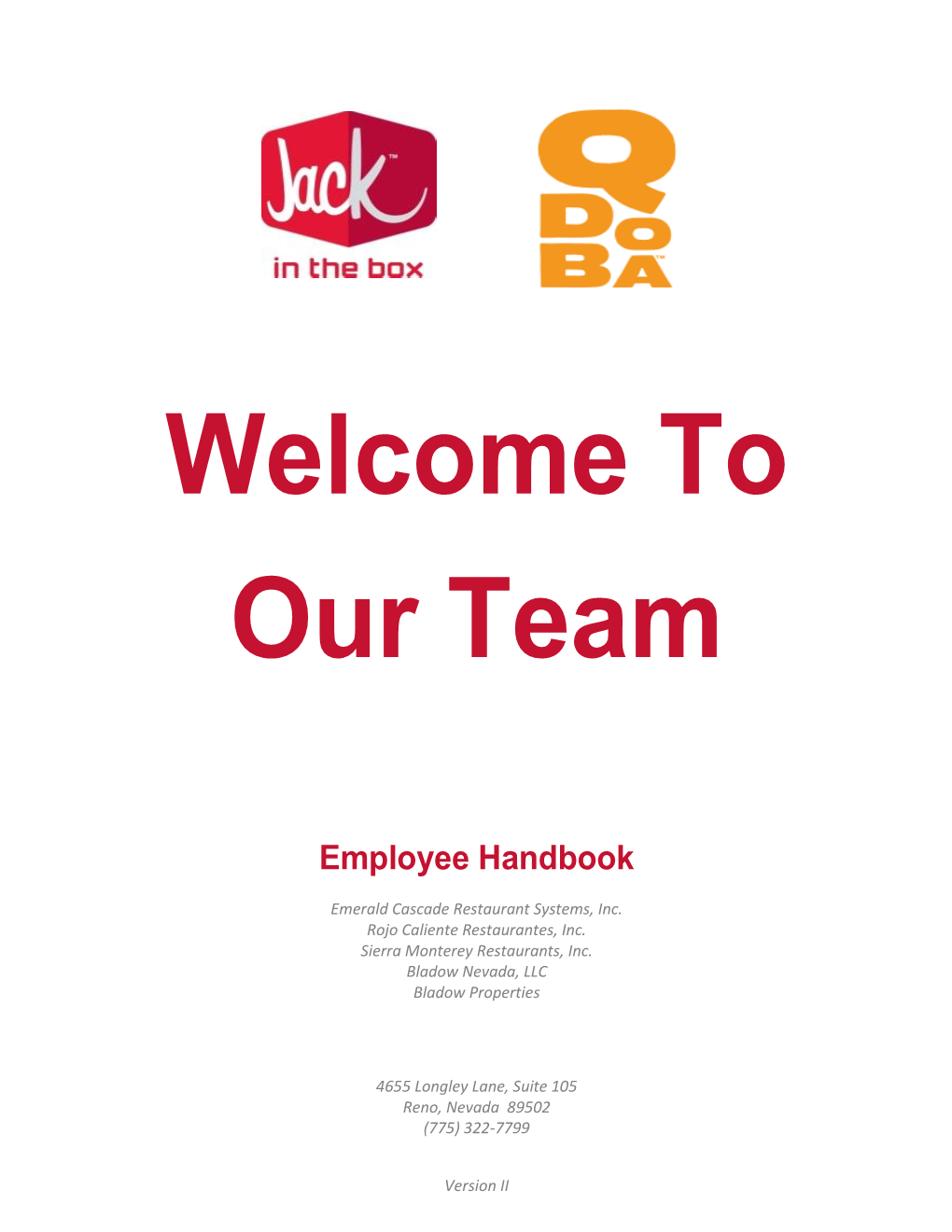 Employee Handbook