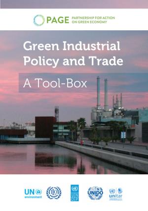Green Industrial Policy and Trade a Tool-Box