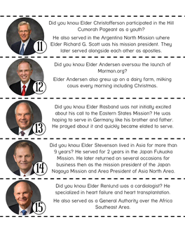 Did You Know Elder Christofferson Participated in the Hill Cumorah Pageant As a Youth? He Also Served in the Argentina North Mission Where Elder Richard G