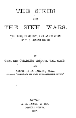 The Sikhs and the Sikh Wars