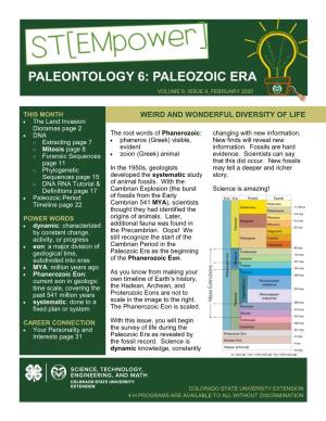 Paleontology 6: Paleozoic Era