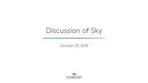 Discussion of Sky