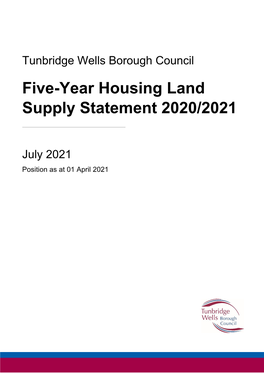 Five-Year Housing Land Supply Statement 2020/2021