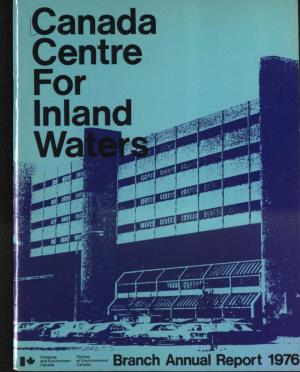 Canada Centre for Inland Waters Annual Report 1976