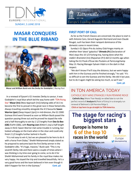 Masar Conquers in the Blue Riband Cont