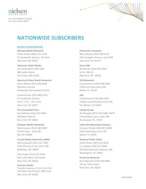 RDR-14-09897 Nationwide Subscribers