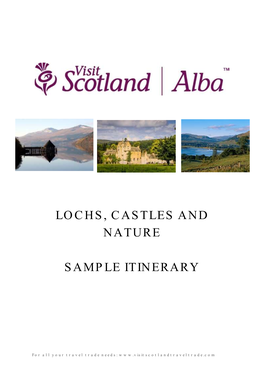 Lochs, Castles and Nature Itinerary-Argyll, Perthshire