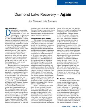 Diamond Lake Recovery – Again