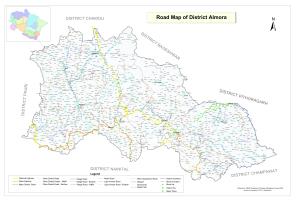 Road Map of District Almora