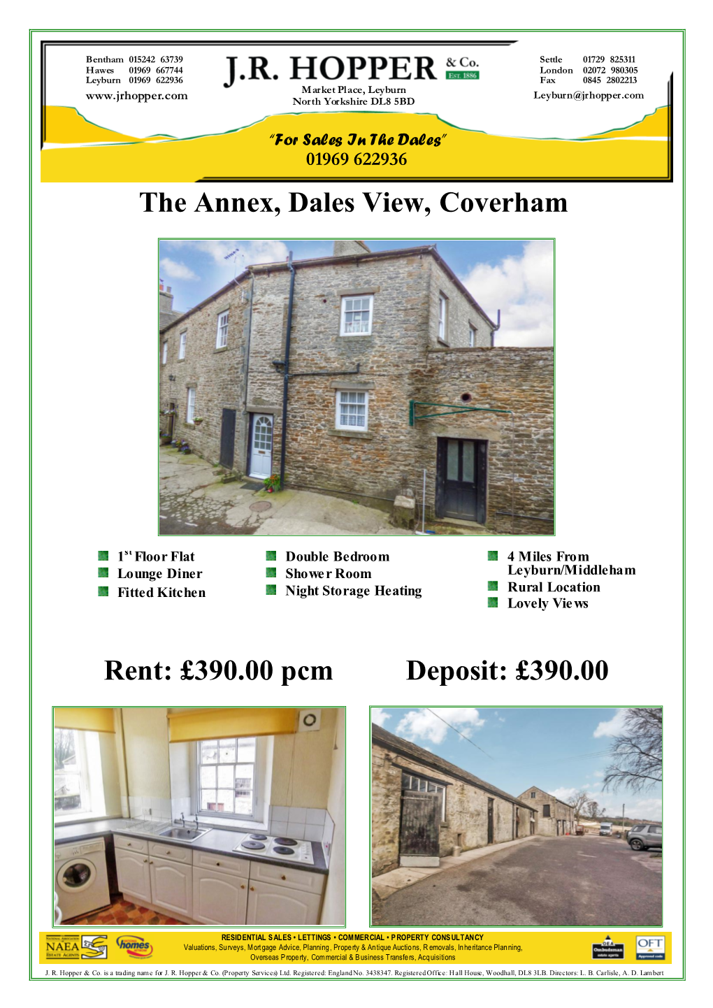 The Annex, Dales View, Coverham Rent