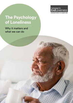 The Psychology of Loneliness: Why It Matters and What We Can Do Foreword