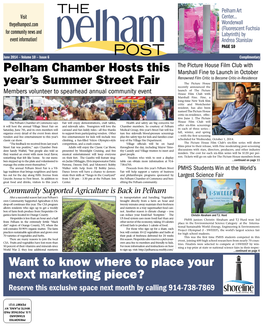 Pelham Chamber Hosts This Year's Summer Street Fair