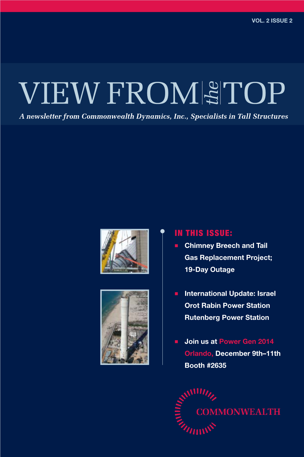 View from the Top a Newsletter from Commonwealth Dynamics, Inc., Specialists in Tall Structures