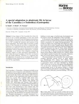 Marine Biology 118, 101-108 (1994) Marine Biology O Spring€R Verlag 1994