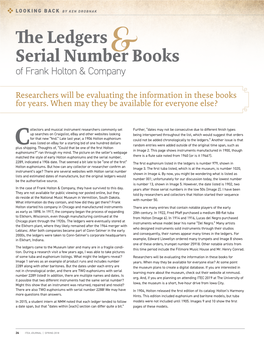 E Ledgers & Serial Number Books