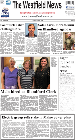 Melo Hired As Blandford Clerk