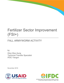 Fertilizer Sector Improvement (FSI+)