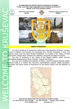 Traveling and Other Useful Information About Krusevac