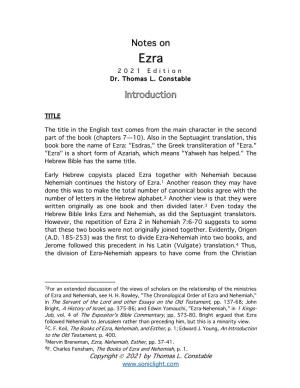 Ezra 202 1 Edition Dr